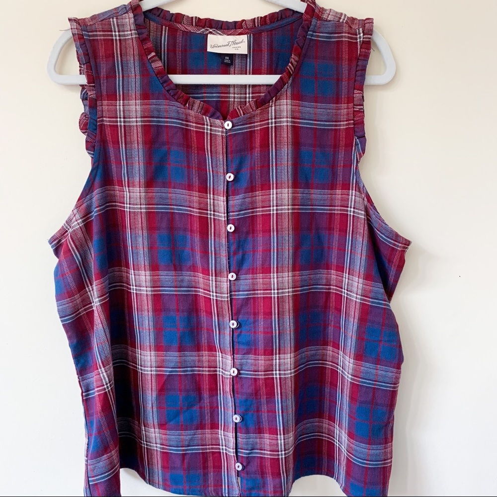Universal Thread plaid sleeveless shirt